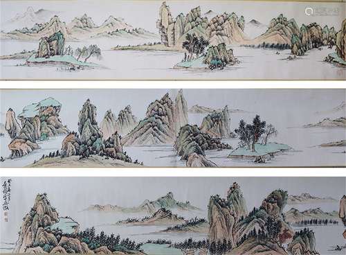 A CHINESE PAINTING,  LANDSCAPE,  WU DAIQIU MARKED