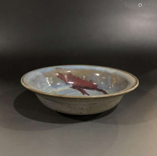 A SONG DYNASTY JUN KILN PLATE