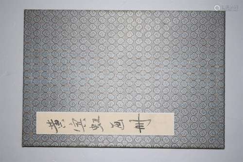 A CHINESE PAINTING,  FLOWER ALBUM,  HUANG BINHONG MARKED