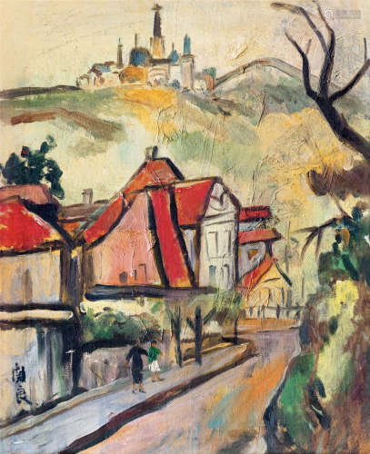 关良（1900～1986） 海伦 布面 油画