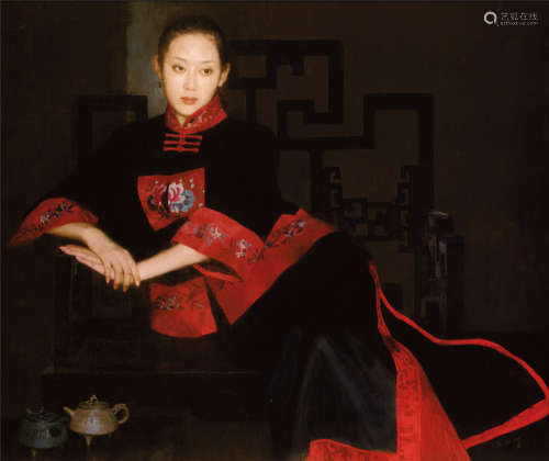 陈衍宁（b.1947） 2007年作 茶缘 布面 油画