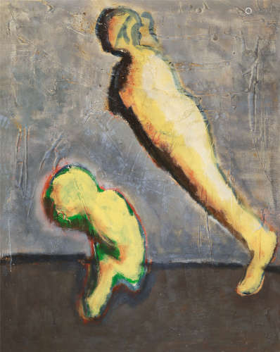 马轲（b.1970） 1995年作 婴儿 布面 油画