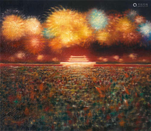 尹朝阳（b.1970） 2004年作 天安门 布面 油画