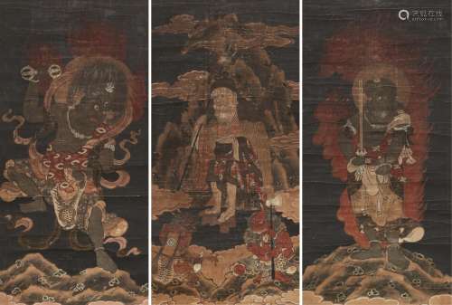 15世纪 佛画 （三幅）