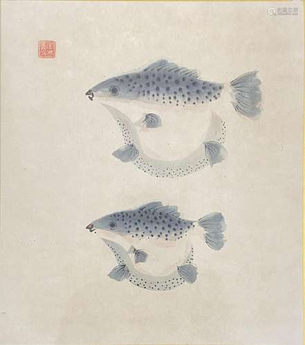 Artist Unknown , China (20th Century), Fish, Watercolour on ...