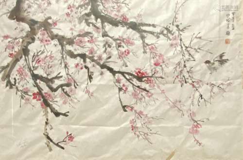 Chinese School, China (20th Century), Cherry Blossom Time 19...