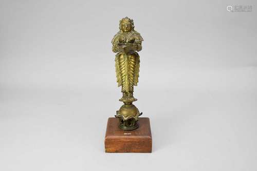 An Indian Brass Figure of Lakshmi / Deepalakshmi, 19th centu...