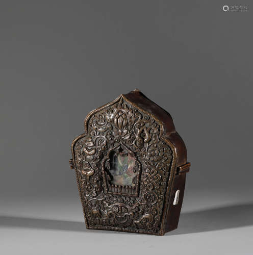 清代藏傳銅製寶函