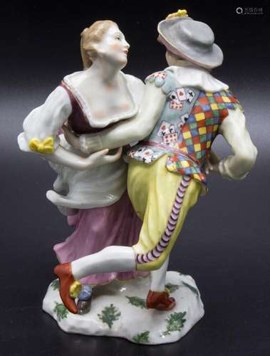 Tanzendes Tiroler-Paar / A dancing Tyrolean couple, Frankent...