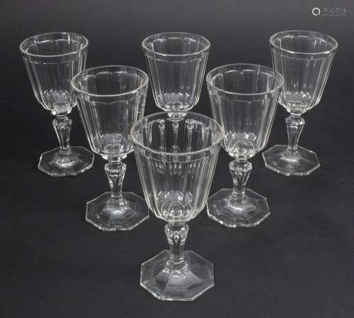 6 Rotweingläser / 6 red wine glasses, J. & L. Lobmeyr, W...