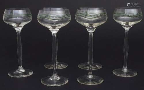 6 Sektschalen 'Liane' / A set of 6 champagne glass...