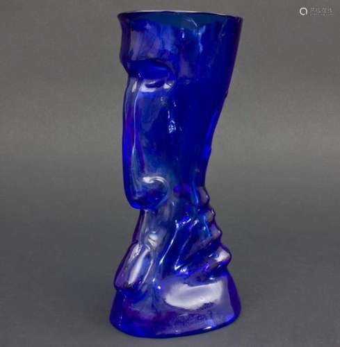 Künstlervase, Fachschularbeit/Art Glass Vase, wohl tschechis...