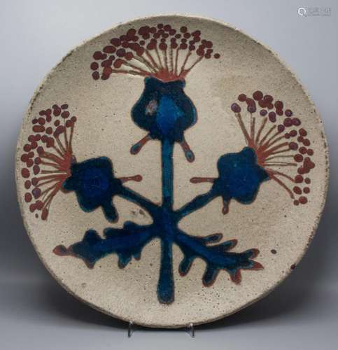 Jugendstil Wandteller / An Art Nouveau wall plate, um 1900