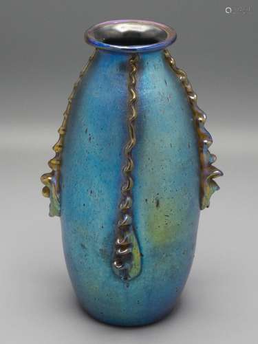 Jugendstil Vase Dekor 'Cobalt-Norma', Loetz Wwe., ...