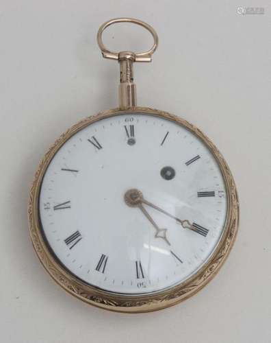 Offene Herrentaschenuhr ¼ Std.-Repetition, Paris, um 1780