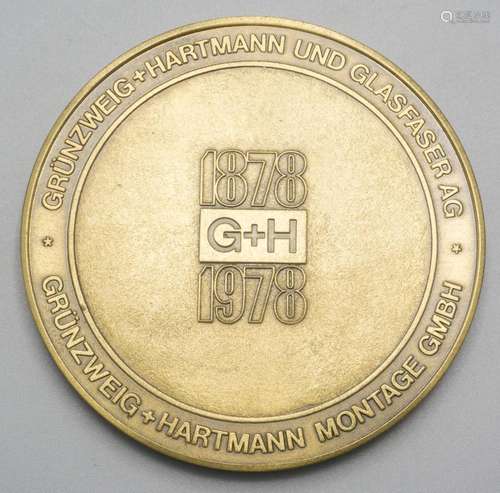 Medaille 'Grünzweig + Hartmann, Ludwigshafen', 197...