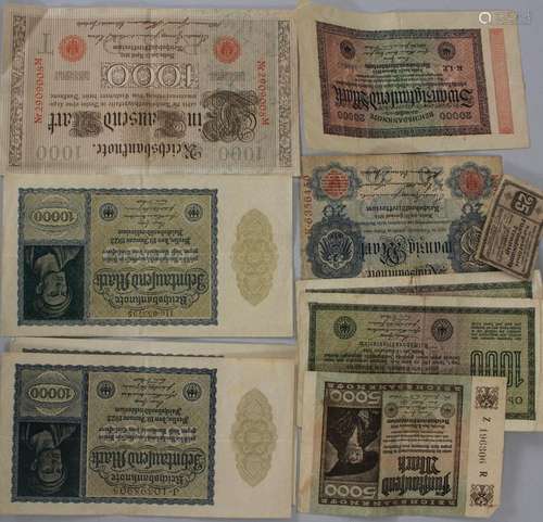 Sammlung deutscher Banknoten / A collection of German bankno...