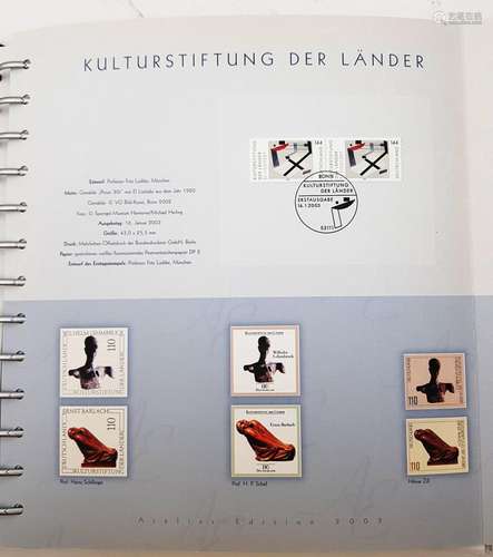 BRD Briefmarken 2003 'Atelier Edition', Deutsche P...