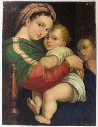 Nach Raffael Sanzio da Urbino, 'Madonna della Sedia...