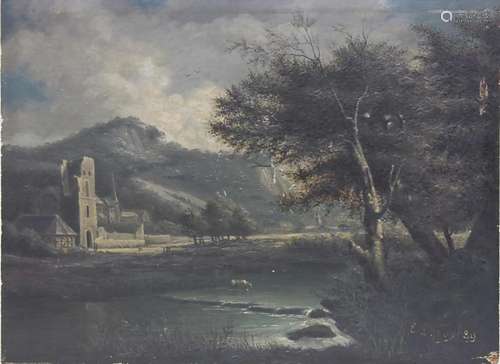 Landschaft mit Ruine/Landscape With Ruins, Étienne Leroy (Pa...