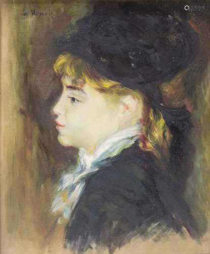 Nach Auguste Renoir, 'Damenporträt' / 'Portra...