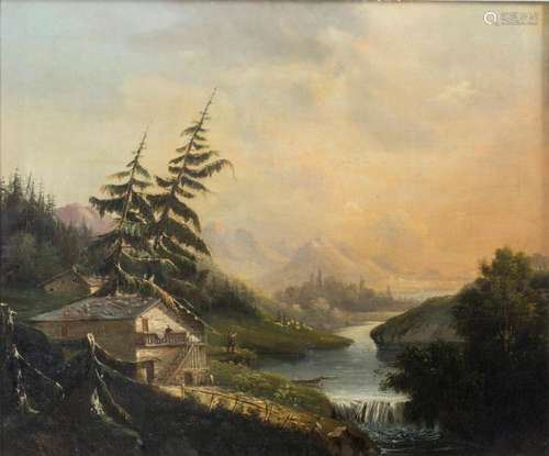 Robert ZÜND (1826-1909), 'Schweizer Landschaft' / ...