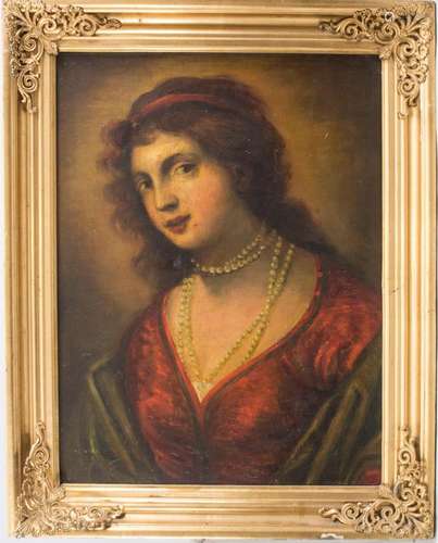 Feines Mädchenporträt / A finely painted portrait of a girl,...