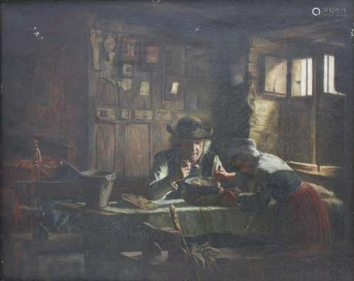 In der Bauernstube/In The Farmhouse Parlor, Victor Ménard (1...