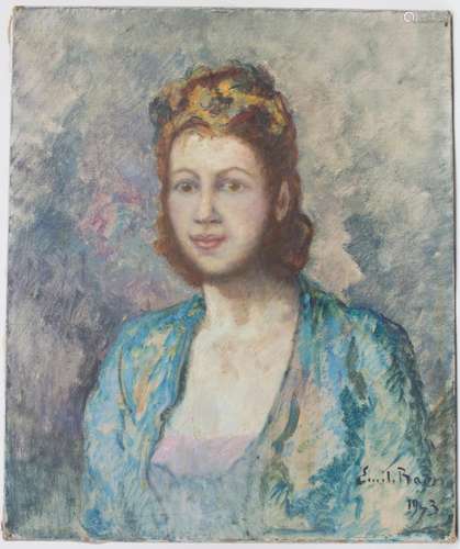 Emil Baes (1879-1954), 'Porträt einer jungen Dame'...