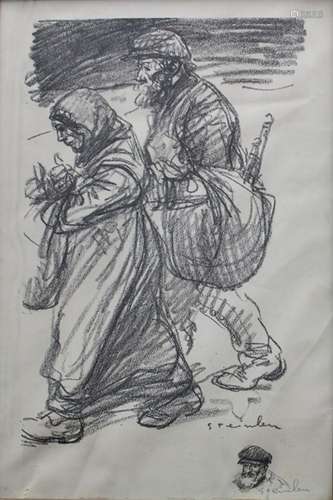 Théophile Alexandre Steinlen (1859-1923) Lithografie: '...