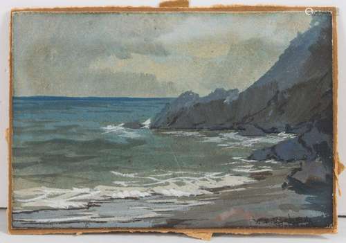 Wiliam Trost Richards (1833-1905), 'Sea shore landscape...