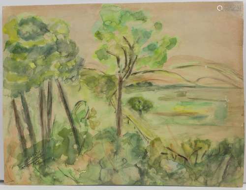 Mordechai Feuerstein (1903-?), 'Landschaft in Tschechie...