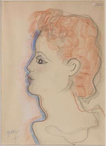 Jean Cocteau (1889-1963), 'Tête de femme' / '...