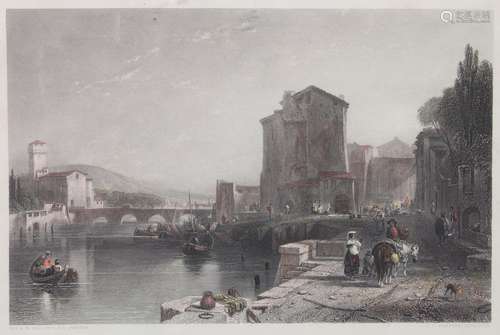 Joseph Clayton Bentley (1809-1851), 'The port of Leghor...