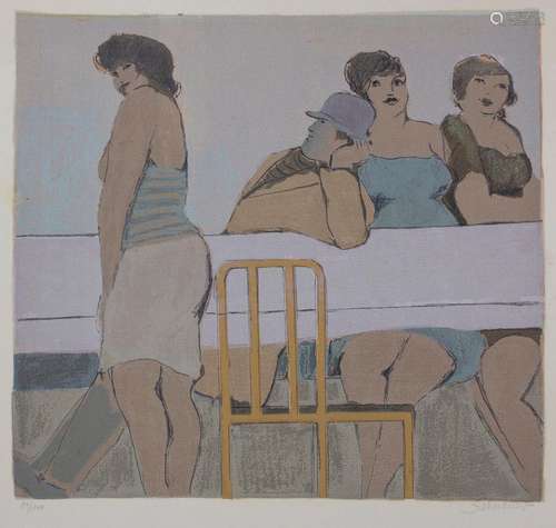 David Schneuer (1905-1988), 'Café', 20. Jh.