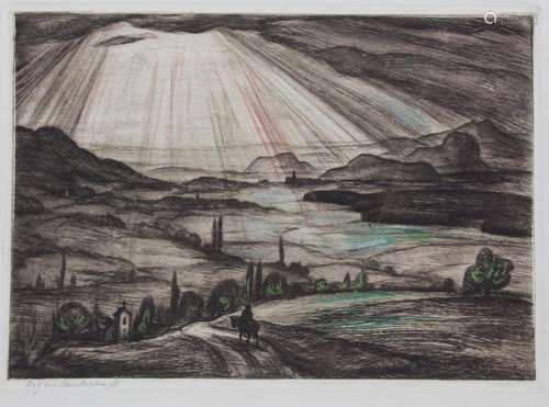 Walter Weating (1881-1962), 'Regenlandschaft' / &#...