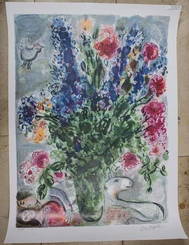 Marc Chagall (1887-1985), 'Flowers' / 'Blumen...