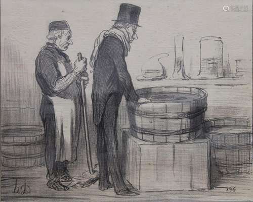 Honoré Daumier (1808-1879), 'Die Fischzucht' / &#x...