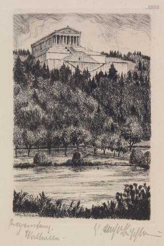 Karl Albrecht Buschbaum (1885-?), 'Regensburg-Walhalla&...