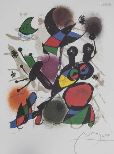 Joan Miró (1893-1983), 'Abstrakte Komposition' / &...