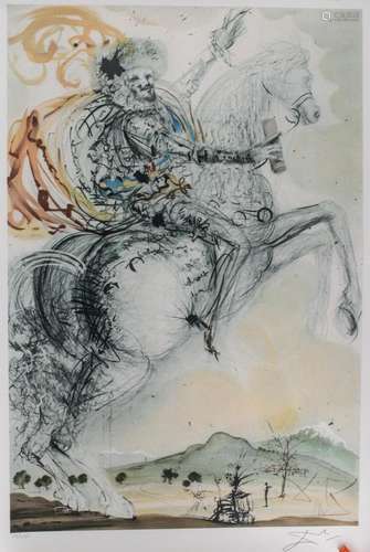 Salvador Dalí (1904-1989), aus der Serie 'Don Quixote&#...