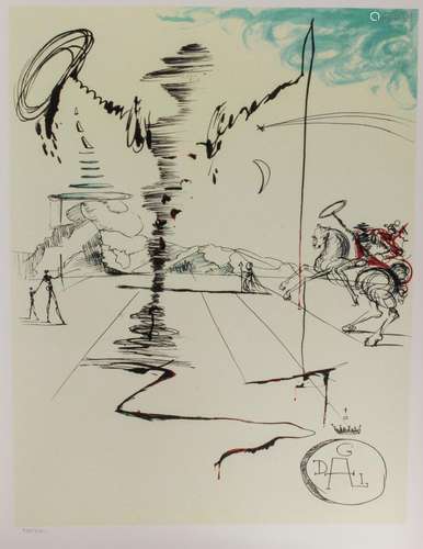 Salvador Dalí (1904-1989), aus der Serie 'Don Quixote&#...