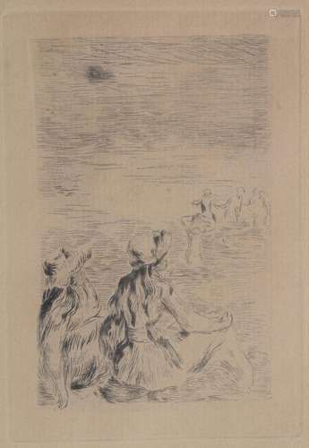 Pierre-Auguste Renoir (1841-1919), 'Sur la plage à Bern...