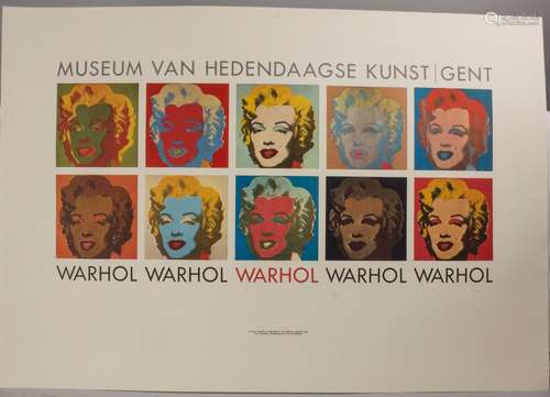 Andy Warhol (1928-1987), Ausstellungsplakat 'Museum van...