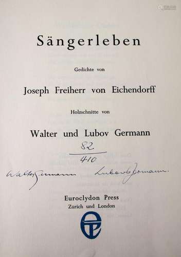 Joseph Frhr. v. Eichendorff: 'Sängerleben' mit Hol...