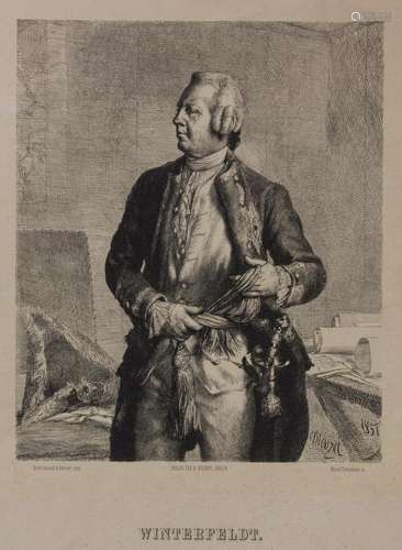 Adolph von Menzel (1815-1905), 'Hans Karl von Winterfel...