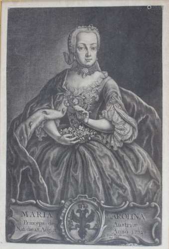 Maria Carolina, Österreich, 1752