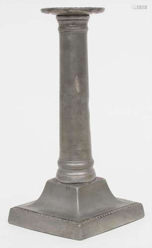 Zinnleuchter / A tin candleholder, 18. / 19. Jh.