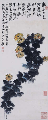 Picture of Zhang Daqian's chrysanthemum