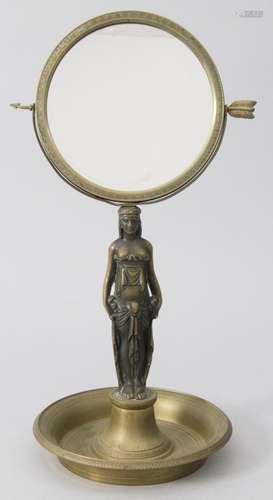 Figürlicher Tischspiegel / A figural bronze mirror, Frankrei...